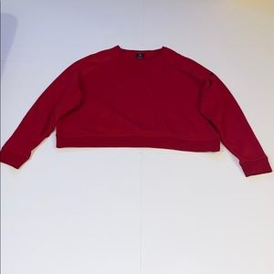 NIKE Crop Pull-Over Crew Neck Sweatshirt